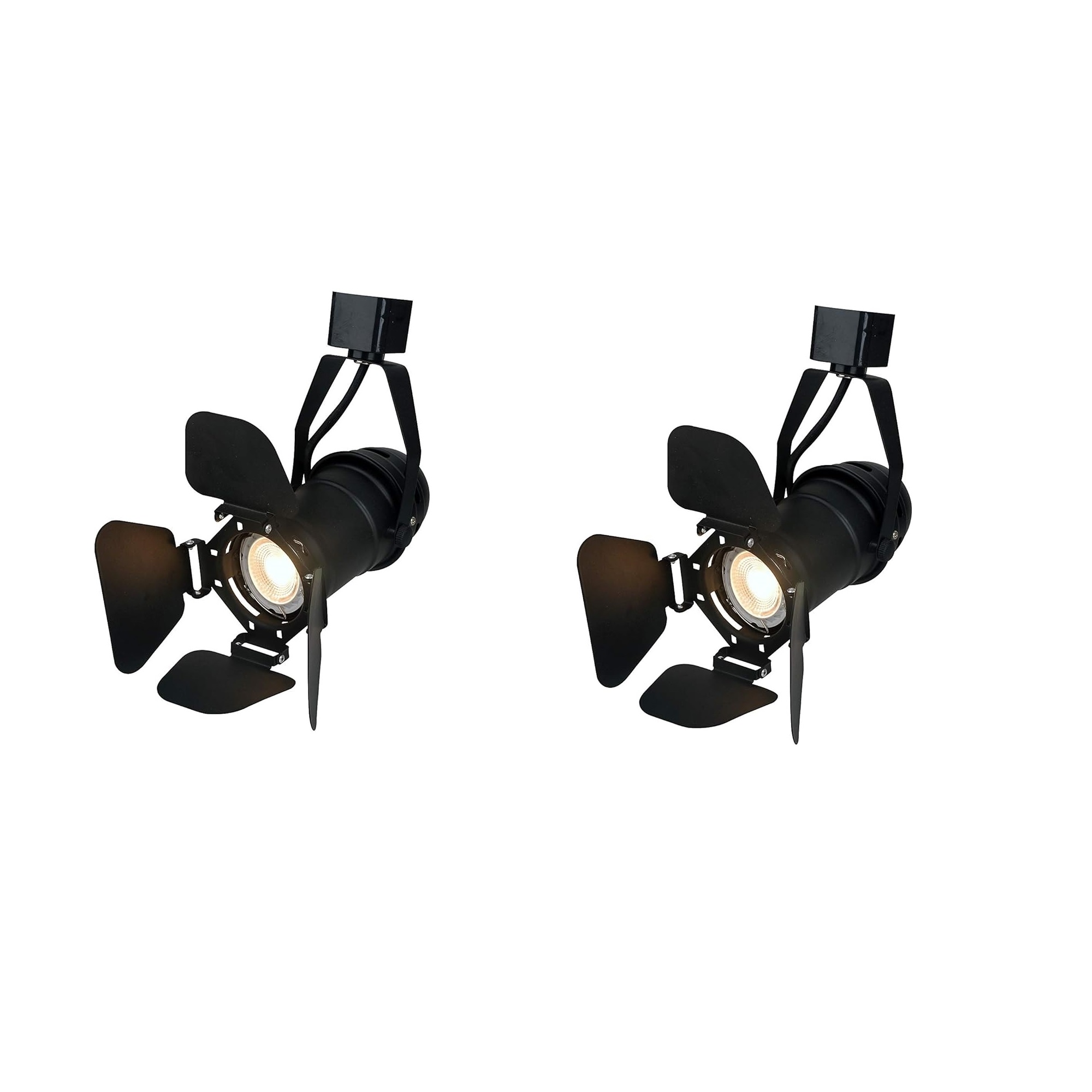 Vintage Industrial Track Lighting Heads Black Compatible With H Type Track System Dimmable Led